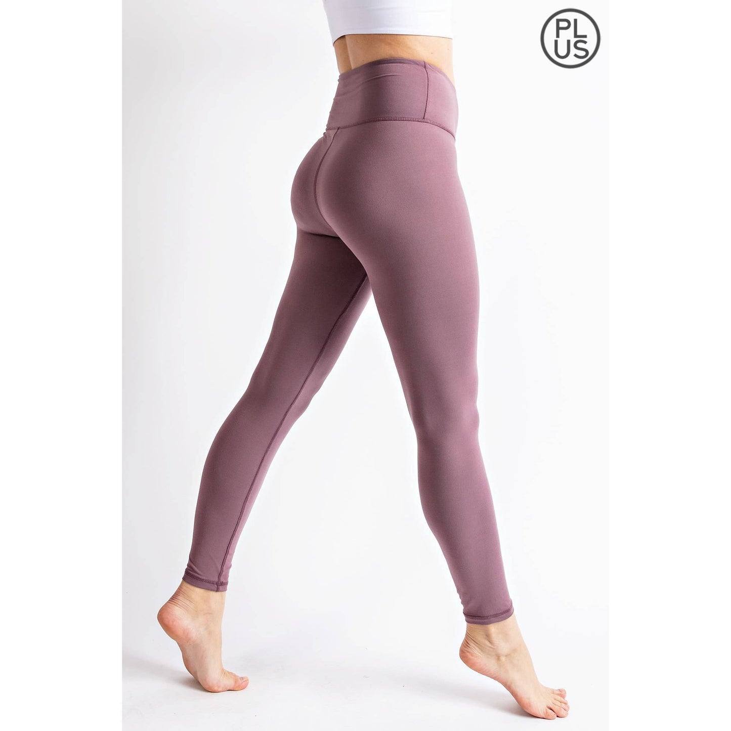 PLUS SIZE BUTTER SOFT BASIC FULL LENGTH LEGGINGS: Black / 3X