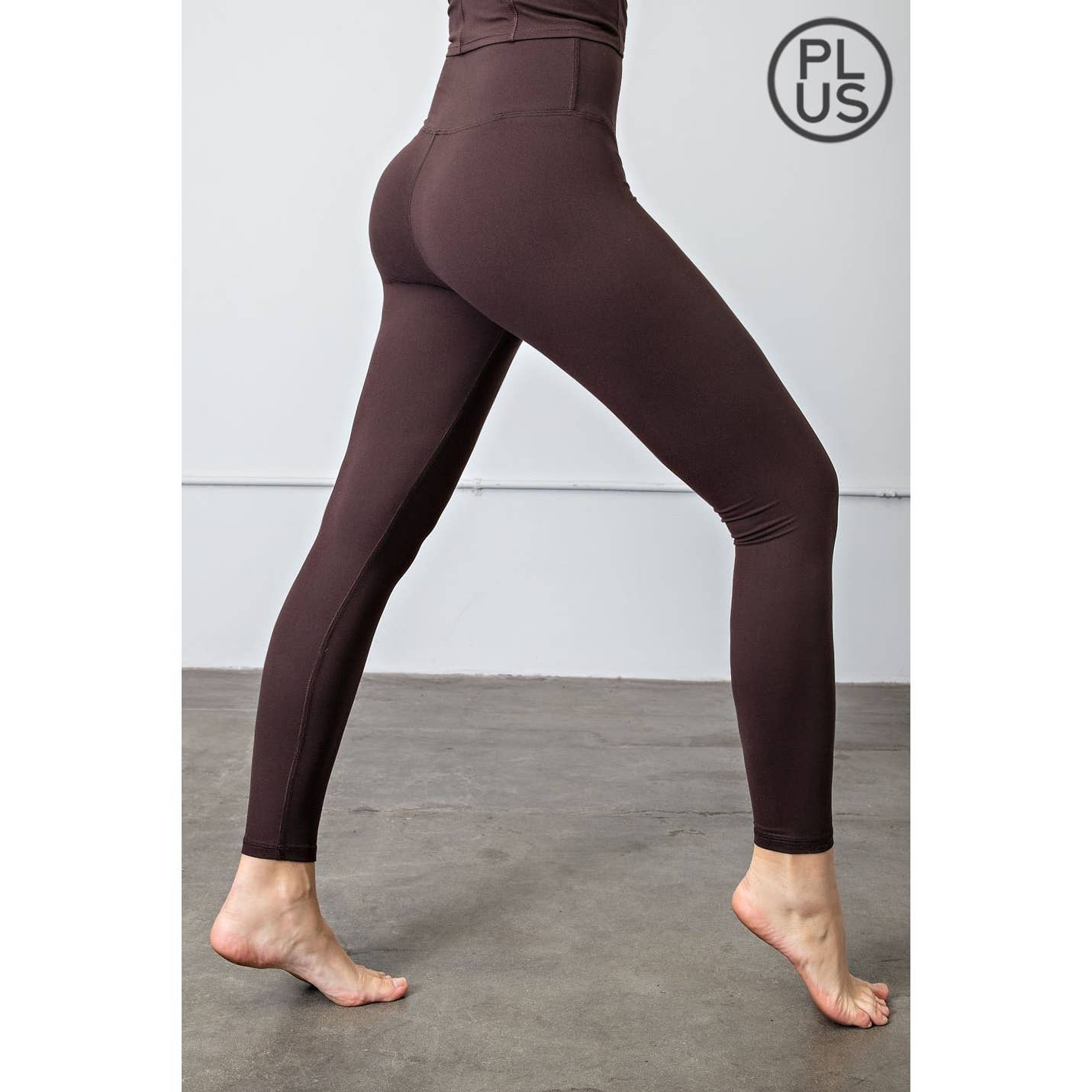 PLUS SIZE BUTTER SOFT BASIC FULL LENGTH LEGGINGS: Black / 3X