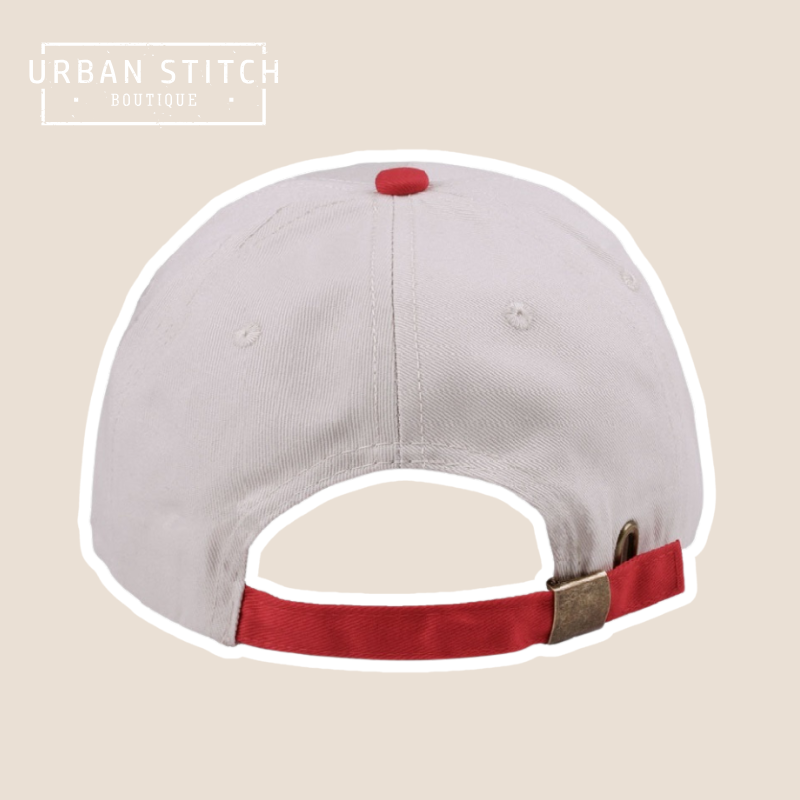 Two-Tone Darlin Embroidered Canvas Cotton Cap