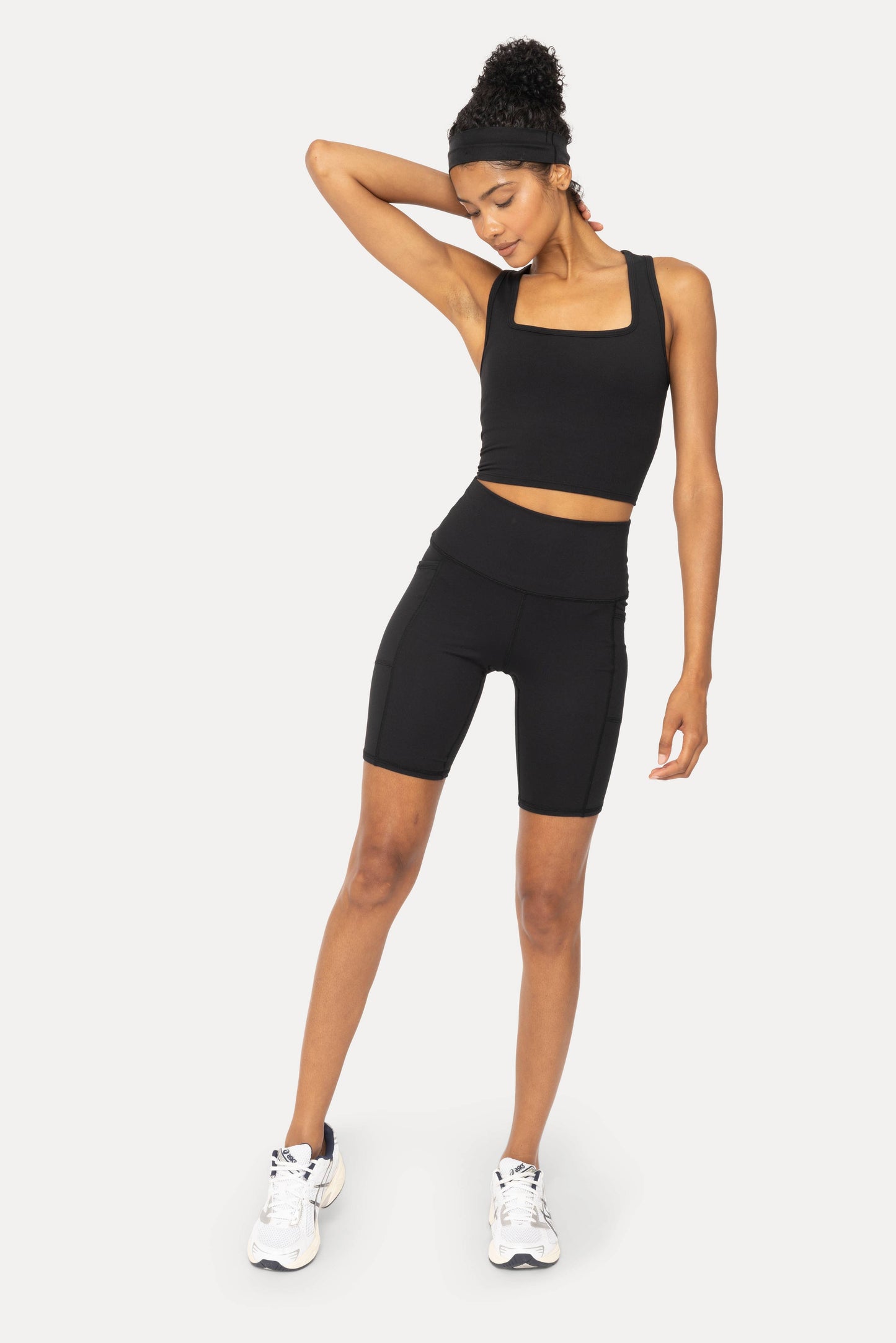 Tapered Band Essential Biker Shorts