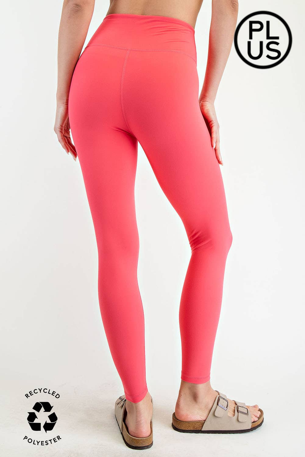 PLUS SIZE BUTTER SOFT BASIC FULL LENGTH LEGGINGS: Black / 3X