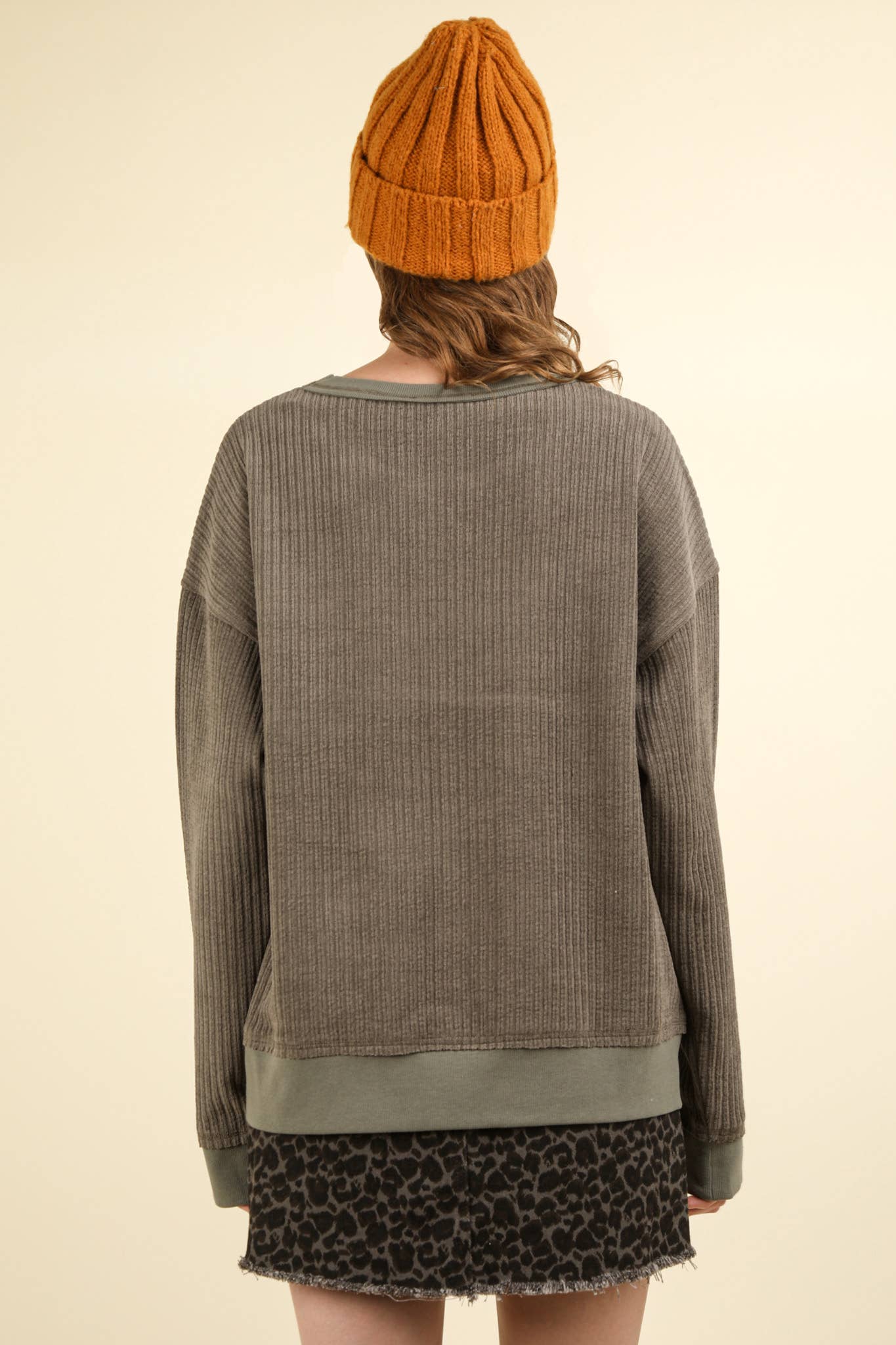 Plus Size Oversized Soft Textured Knit Top